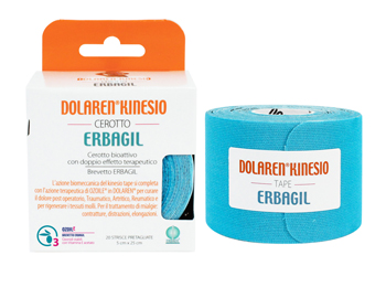 DOLAREN KINESI EMULGEL CEROTTO TERAPEUTICO BLU 5X25 CM IN ROTOLO - goldeneffe.it