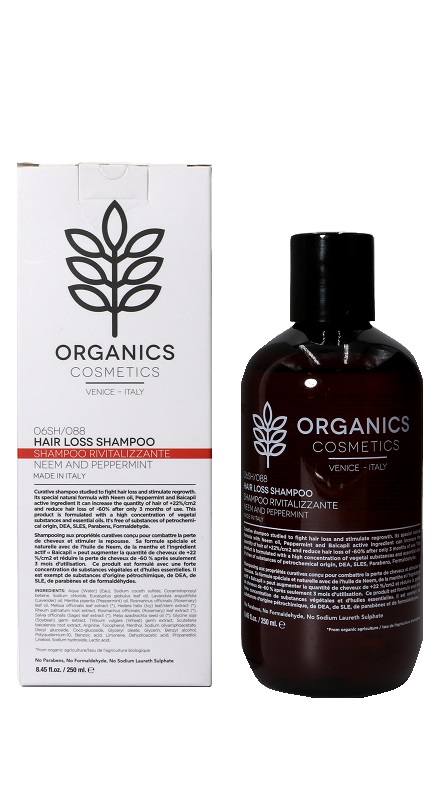 ORGANICS PHARM HAIR LOSS SHAMPOO NEEM OIL AND PEPPERMINT 250 ML - goldeneffe.it