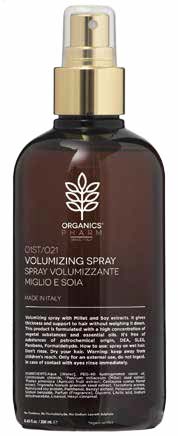ORGANICS PHARM VOLUMIZING SPRAY MILLET AND SOY 250 ML - goldeneffe.it