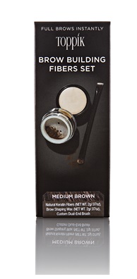 BROW BUILDING FIBER SET MED BROWN CASTANO MEDIO - goldeneffe.it