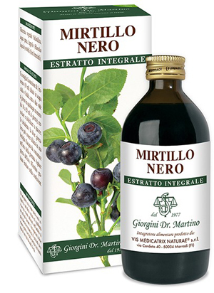 MIRTILLO NERO ESTRATTO INTEGRALE 200 ML - goldeneffe.it