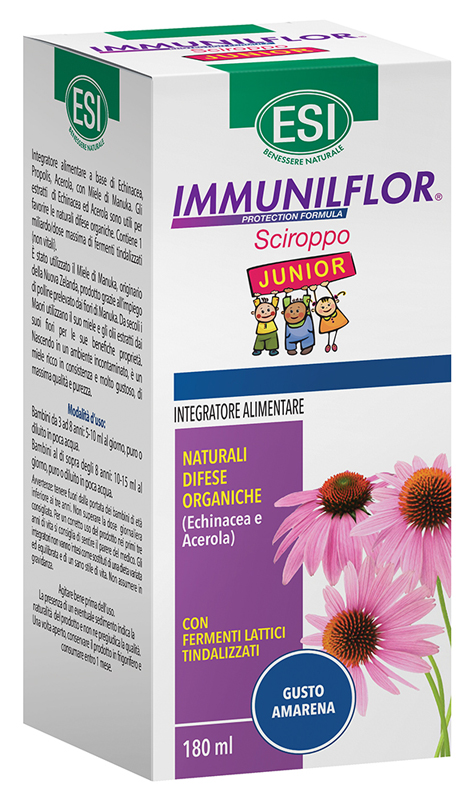 ESI IMMUNILFLOR SCIROPPO JUNIOR 180 ML - goldeneffe.it