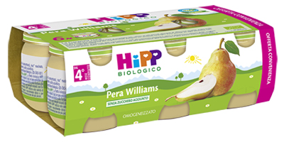 HIPP BIO OMOGENEIZZATO PERA WILLIAMS 6X80 G - goldeneffe.it