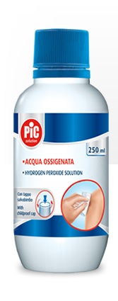 PIC SOLUTION ACQUA OSSIGENATA 10 VOLUMI PEROSSIDO DI IDROGENO 3% 250 ML - goldeneffe.it