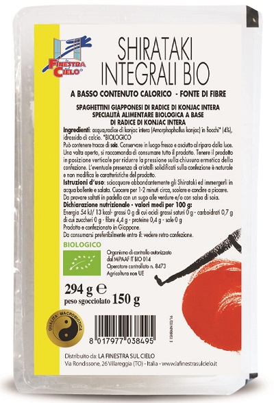SHIRATAKI INTEGRALI BIO 150 G - goldeneffe.it