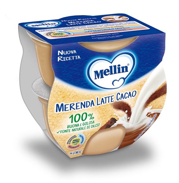 MELLIN MERENDA LATTE CACAO 2 X 100 G - goldeneffe.it
