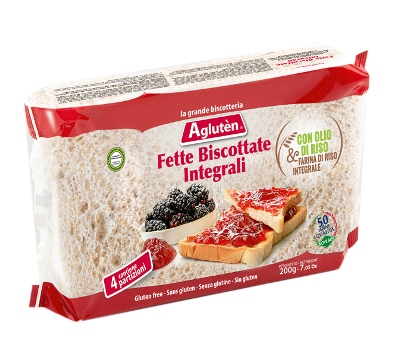 AGLUTEN FETTE BISCOTTATE INTEGRALI SENZA GLUTINE 200 G - goldeneffe.it