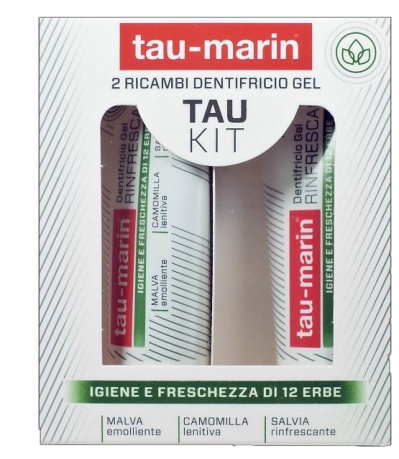 TAU MARIN DENTIFRICIO RINFRESCANTE RICARICA TAU KIT 2X20ML - goldeneffe.it
