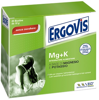 ERGOVIS MG+K SENZA ZUCCHERO 20 BUSTINE 5 G - goldeneffe.it