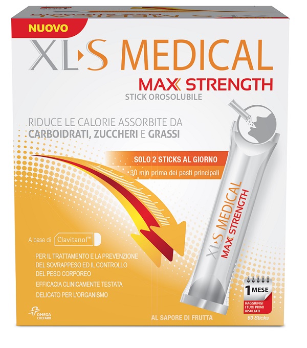 XLS MEDICAL MAX STRENGTH 60 STICK OROSOLUBILI - goldeneffe.it