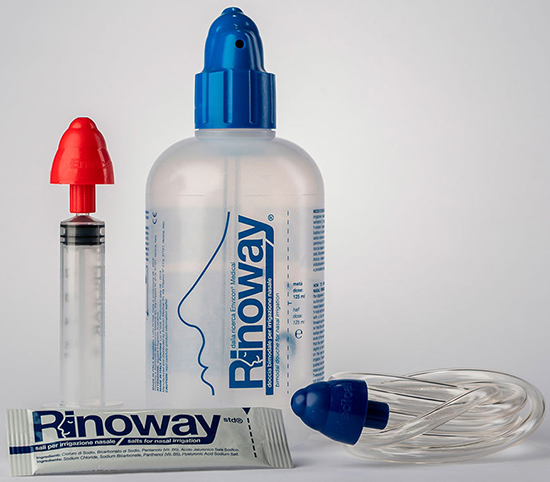 RINOWAY DOCCIA PER IRRIGAZIONE NASALE + 15 SALI ISOTONICI - goldeneffe.it