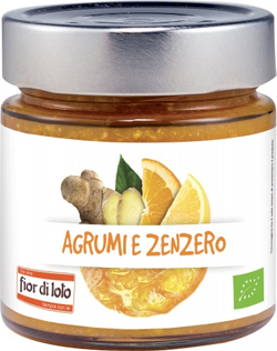 COMPOSTA AGRUMI E ZENZERO BIO 250 G - goldeneffe.it