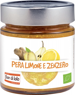 COMPOSTA PERE LIMONI E ZENZERO BIO 250 G - goldeneffe.it