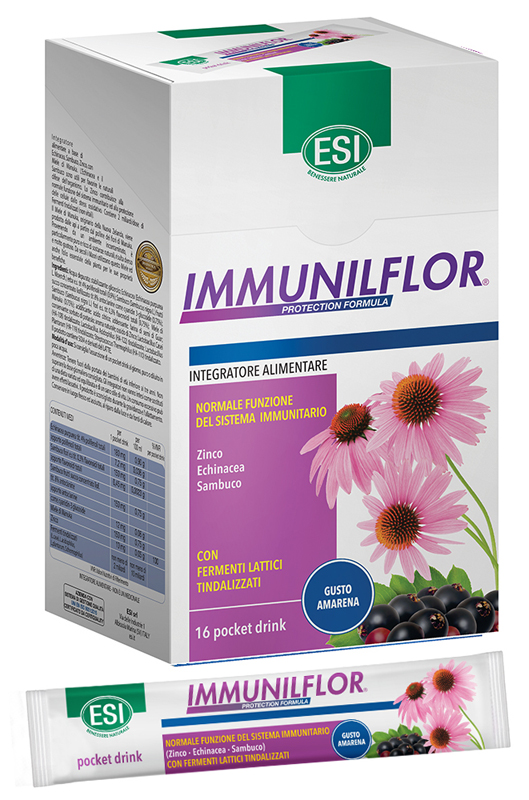 ESI IMMUNILFLOR POCKET DRINK 16 POCKET DRINK - goldeneffe.it