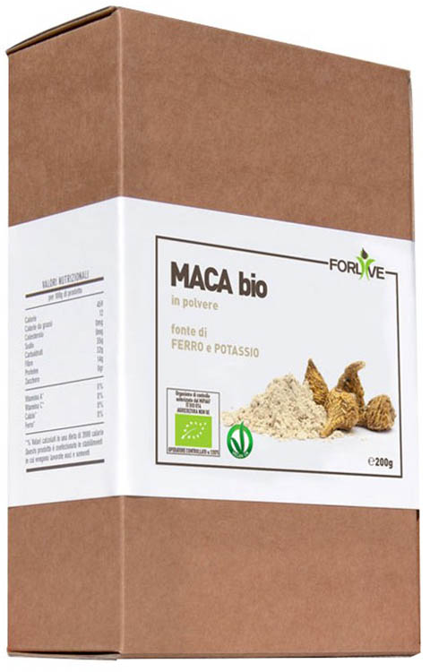 MACA IN POLVERE BIO 200 G - goldeneffe.it