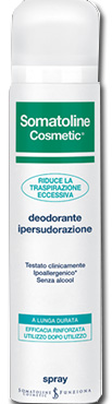 SOMATOLINE COSMETIC DEODORANTE IPERSUDORAZIONE DUETTO SPRAY 125 ML + 125 ML - goldeneffe.it