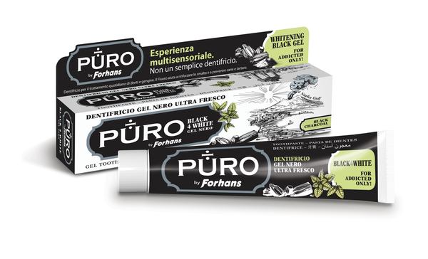 DENTIFRICIO FORHANS GEL BLACK4WHITE - goldeneffe.it