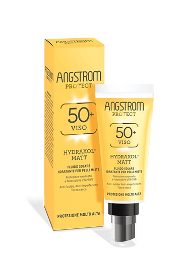 ANGSTROM PROTECT HYDRAXOL MATT FLUIDO SOLARE ULTRA PROTEZIONE 50+ 40 ML - goldeneffe.it