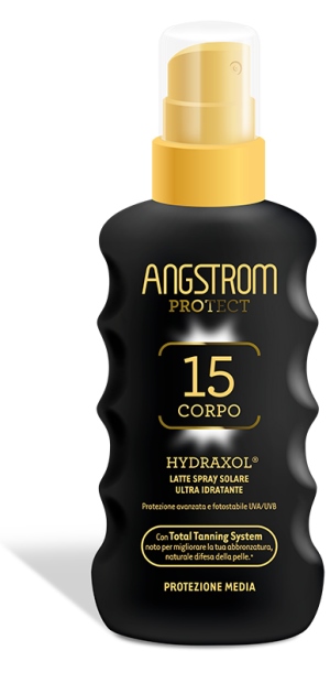 ANGSTROM PROTECT HYDRAXOL LATTE SPRAY SOLARE PROTEZIONE 15 175 ML - goldeneffe.it