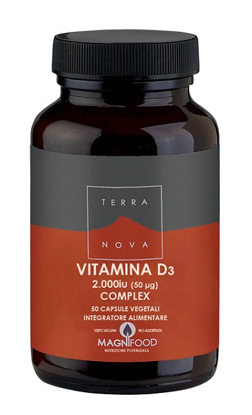 TERRANOVA COMPLESSO DI VITAMINA D3 2000 IU (50UG) 50 CAPSULE - goldeneffe.it