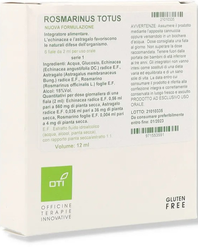 ROSMARINUS TOTUS NUOVA FORMULAZIONE 1SERIE 6FIALE GLUCOSATE 2ML - goldeneffe.it