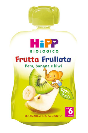 HIPP BIO FRUTTA FRULLATA PERA BANANA KIWI 90 G - goldeneffe.it