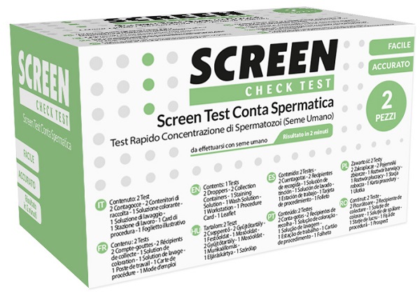 SCREEN TEST CONTA SPERMATICA SCREEN 2 PEZZI - goldeneffe.it