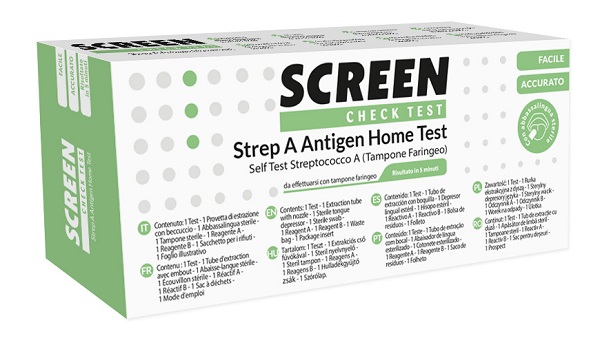 STREP A ANTIGEN HOME TEST DETERMINAZIONE QUALITATIVA ANTIGENI STREPTOCOCCO A DA TAMPONE FARINGEO 2 PEZZI - goldeneffe.it