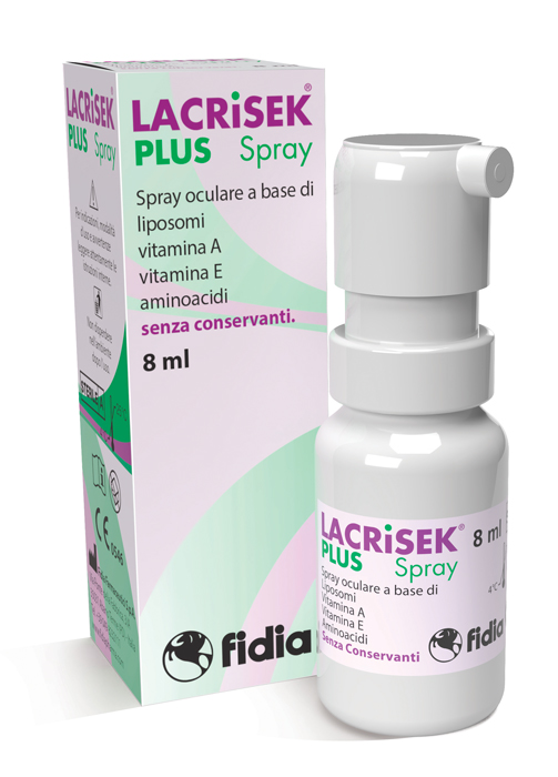LACRISEK PLUS SPRAY SENZA CONSERVANTI SOLUZIONE OFTALMICA 8 ML - goldeneffe.it