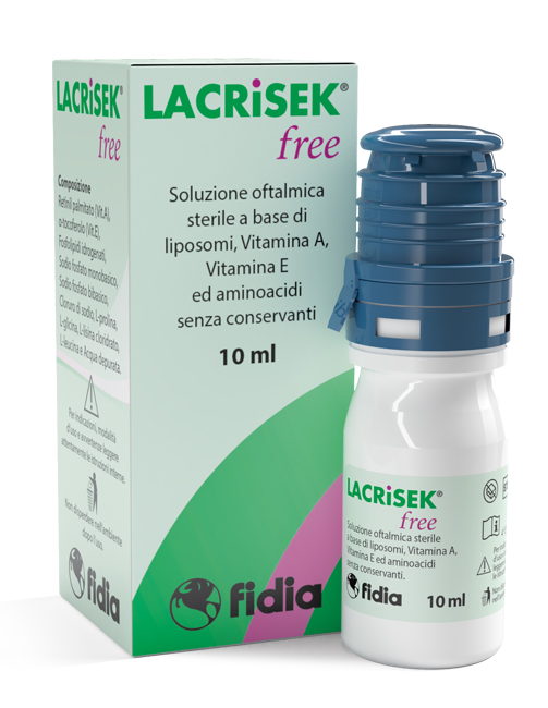 LACRISEK FREE SOLUZIONE OFTALMICA SENZA CONSERVANTI 10 ML - goldeneffe.it