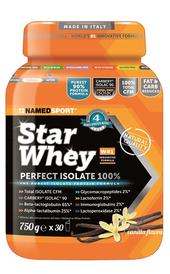 STAR WHEY ISOLATE VANILLA 750 G - goldeneffe.it