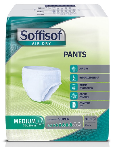 PULL UP PANTS AIR DRY SOFFISOF M EXTRA 10 PEZZI - goldeneffe.it