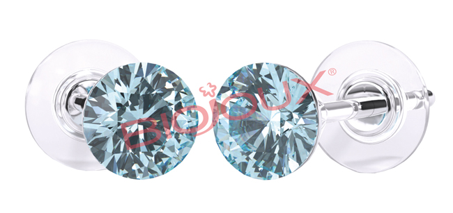 ORECCHINI STERILI BJT945 SWA CRYSTAL AQUAMARINE - goldeneffe.it