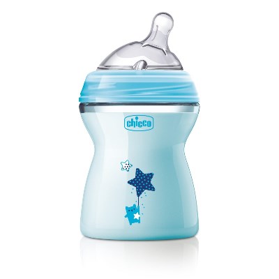 CHICCO BIBERON NATFEEL 2M+ BOY 250 ML - goldeneffe.it