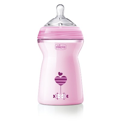 CHICCO BIBERON NATFEEL 6M+ GIRL 330 ML - goldeneffe.it