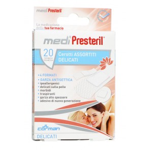 MEDIPRESTERIL CEROTTI ESTENSIBILI ASSORTITI 2 FORMATI 12 CEROTTI 7 X 2 + 8 CEROTTI 7 X 3,8 - goldeneffe.it
