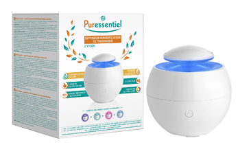 PURESSENTIEL DIFFUSORE UMIDIFICATORE ULTRASONICO O'XYGEN - goldeneffe.it