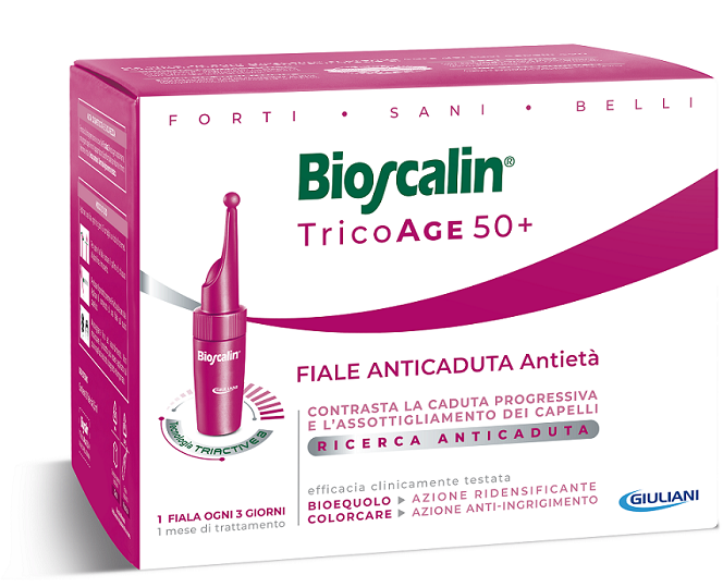 BIOSCALIN TRICOAGE ANTICADUTA ANTIETA' 10 FIALE 3,5 ML - goldeneffe.it
