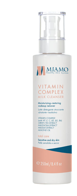 MIAMO TOTAL CARE VITAMIN COMPLEX MILK CLEANSER 250 ML - goldeneffe.it