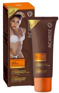 INCAROSE MAXI BRONZE CREMA ACCELERATORE DI ABBRONZATURA 125 ML - goldeneffe.it