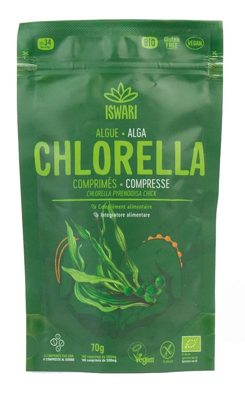 TAVOLETTE DI CLORELLA BIO 70 G - goldeneffe.it