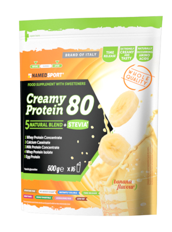 CREAMY PROTEIN 80 BANANA 500 G - goldeneffe.it