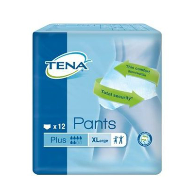 PANNOLONE PULL UP TENA PANTS PLUS TAGLIA EXTRA LARGE 12 PEZZI - goldeneffe.it