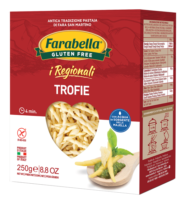 FARABELLA TROFIE I REGIONALI PASTA FRESCA STABILIZZATA 250 G - goldeneffe.it