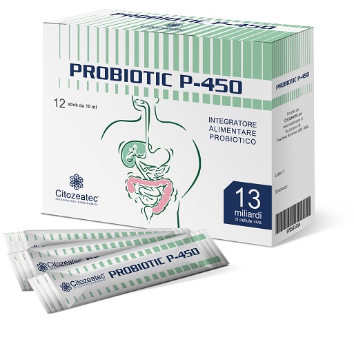PROBIOTIC P-450 12 STICK MONODOSE 10 ML - goldeneffe.it