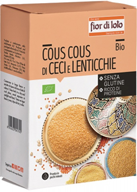 COUS COUS DI CECI E LENTICCHIE ROSSE BIO 500 G - goldeneffe.it