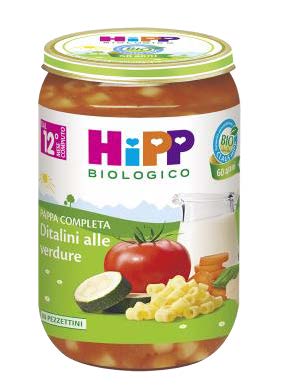 HIPP BIO DITALINI ALLE VERDURE 250 G - goldeneffe.it