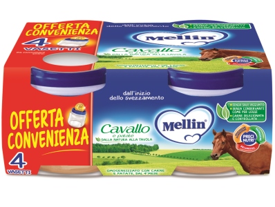 MELLIN OMOGENEIZZATO CAVALLO 4 X 80 G - goldeneffe.it