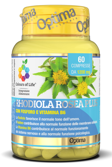 COLOURS OF LIFE RHODIOLA ROSEA PLUS 60 COMPRESSE 1200 MG - goldeneffe.it