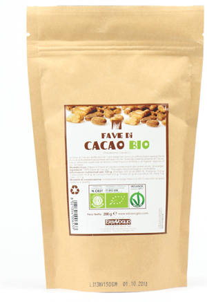CACAO FAVE BIO 200 G - goldeneffe.it